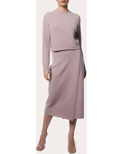 Santicler Zoe Cropped Cashmere Pullover - Pink