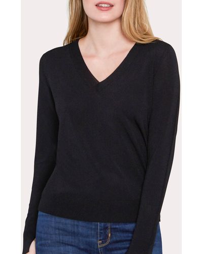 Santicler Livia V-neck Sweater - Black