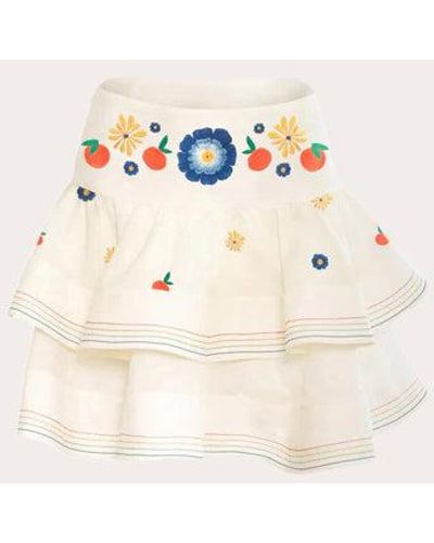 Estefania Al Fresco Mini Skirt - White