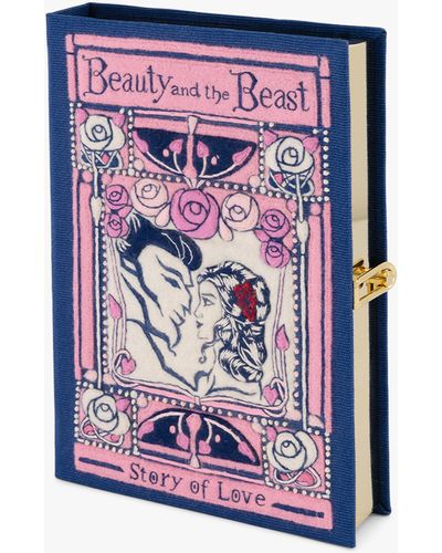 Olympia Le-Tan Beauty And The Beast Book Clutch - Multicolor