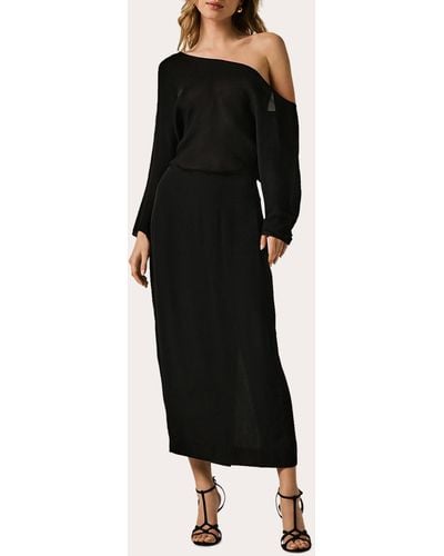 Kiki de Montparnasse Off-shoulder Maxi Dress - Black