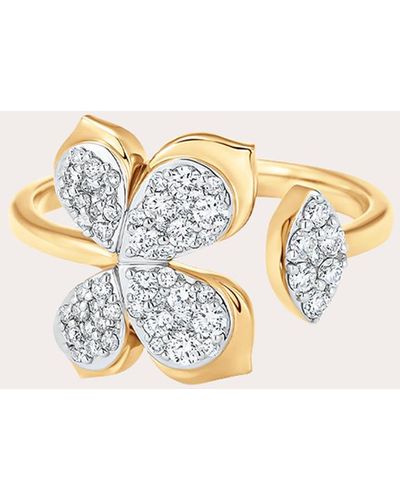 Sara Weinstock Lierre Diamond Pear & Marquise Open Ring - Metallic