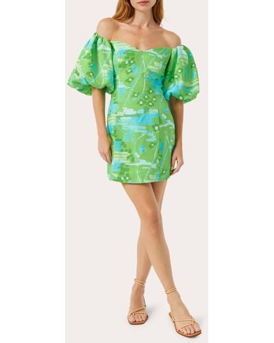 RHODE Dali Mini Dress - Green