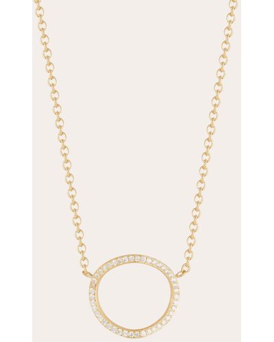 Carelle Diamond Spiralli Pendant Necklace - Natural