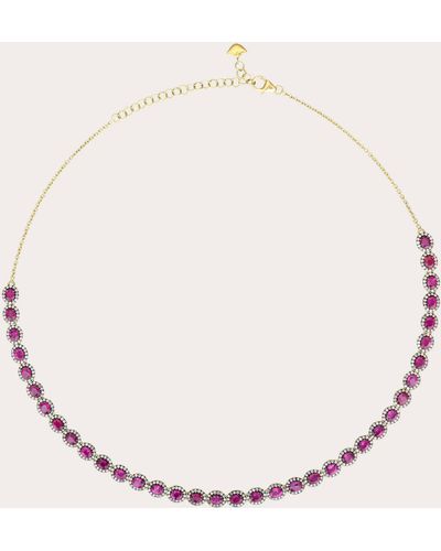 Amrapali Ruby & 18k Gold Mini Rajasthan Necklace - Natural
