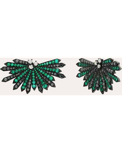 Colette Penacho Emerald Earrings - Black