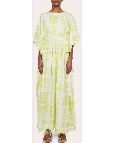 Rodebjer Mistie Cotton Maxi Dress - Yellow