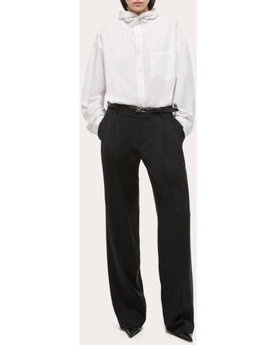 Helmut Lang Double Pleated Pants - White