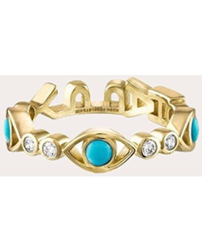 Eden Presley Happy Tattoo Candy Band Ring - Multicolor
