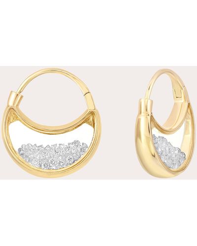 Moritz Glik The Purses Diamond Drop Earrings - Metallic