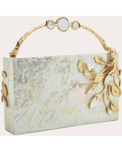 Emm Kuo Brancuse Mother Of Pearl Clutch 14k Gold - Metallic