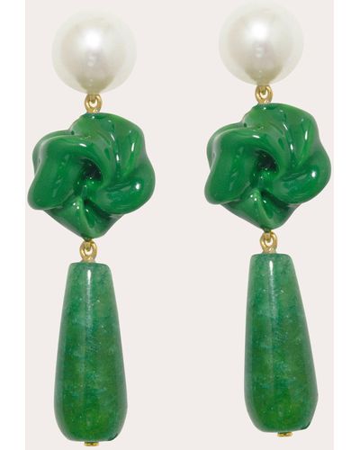 Completedworks The Depths Of Time Drop Earrings - Green