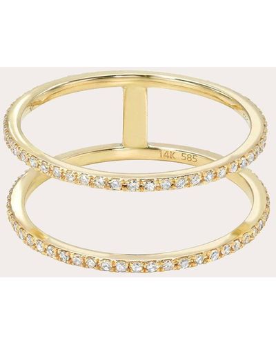 Zoe Lev Diamond Double Eternity Ring - Natural