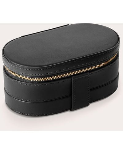 Shinola Leather Birdy Jewelry Case - Black