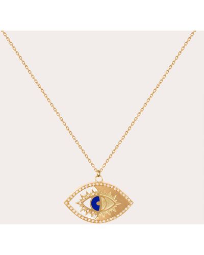 L'Atelier Nawbar Mini Eye On Biladi Pendant Necklace - Natural