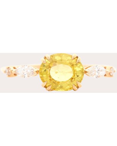 Yi Collection Sapphire & Diamond Sunbeam Ring - Metallic