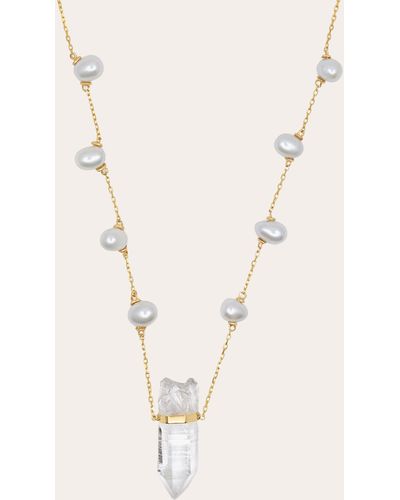 JIA JIA Ocean Crystal Quartz Pearl Necklace - Natural