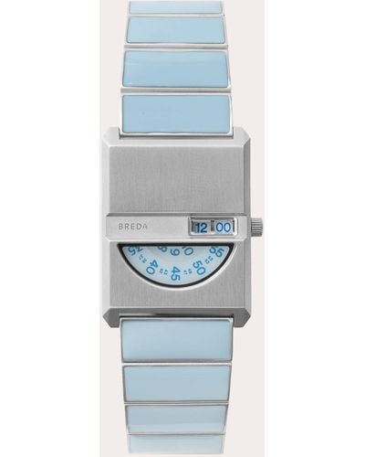 Breda Light Pulse Tandem Bracelet Watch Stainless Steel - Blue