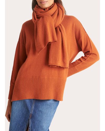 Loop Cashmere Ginger Cashmere Lofty Blanket Scarf - Orange