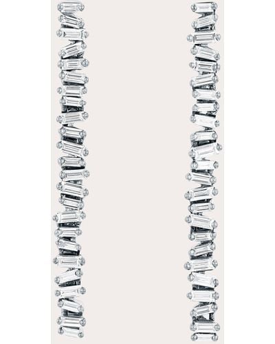 Suzanne Kalan Classic Diamond Savannah Midi Drop Earrings - Natural