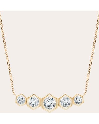 Natori Indochine Bamboo Diamond Journey Necklace - Natural