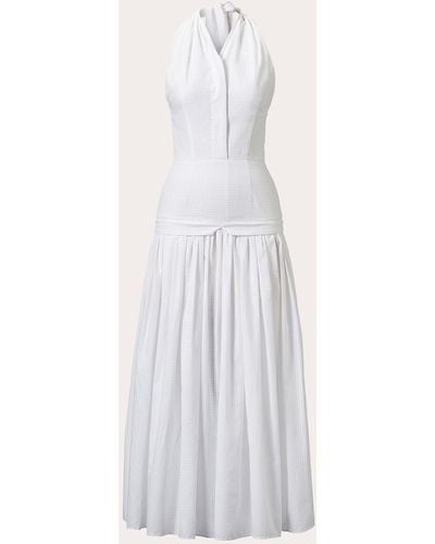 TOVE Quinn Halter Dress - White