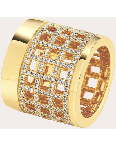 Maison Tjoeng Meridian Diamond Ring - Metallic