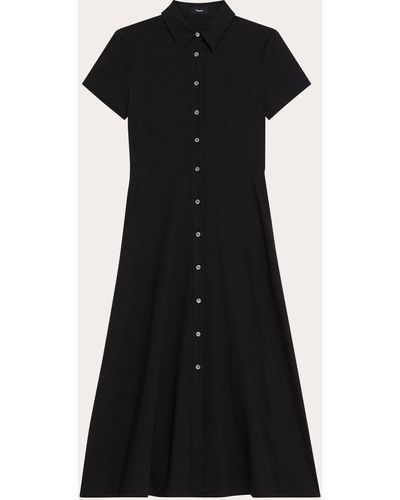 Theory Midi Shirt Dress - Black