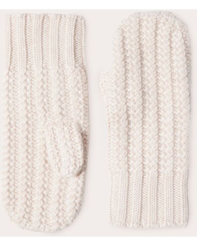 Sofia Cashmere Cashmere Mittens - Natural