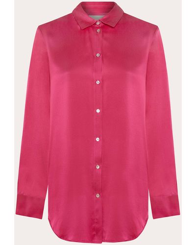 Asceno London Pajama Top - Pink