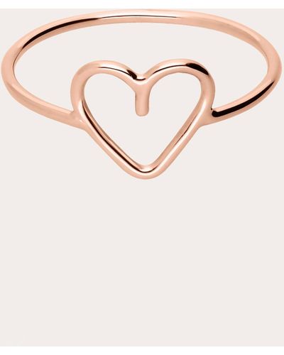 Atelier Paulin 18k Rose Gold Heart Ring 18k Gold - Natural