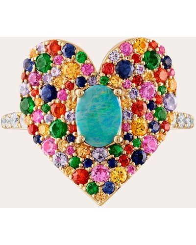 Eden Presley Love Luck Rainbow Ring - Multicolor