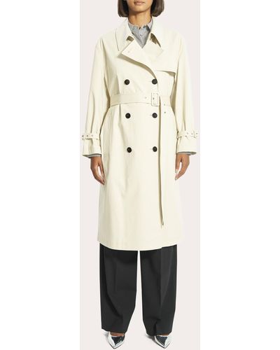 Theory Double-breasted Trench Coat - Natural