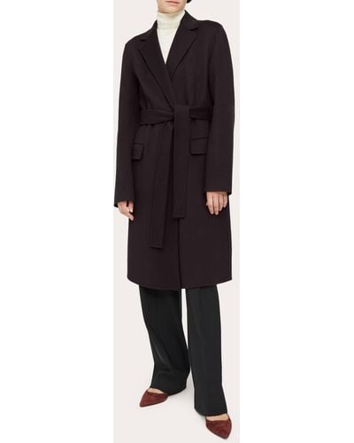 Theory Clean Belted Coat - Blue