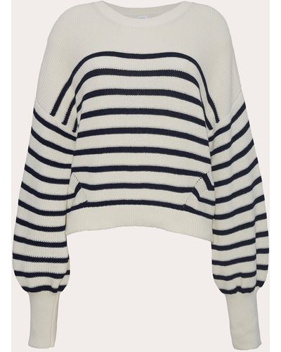 Eleven Six Layla Stripe Sweater - White
