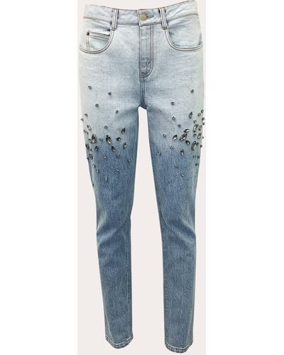 Hellessy Creed Crystal Jeans - Blue