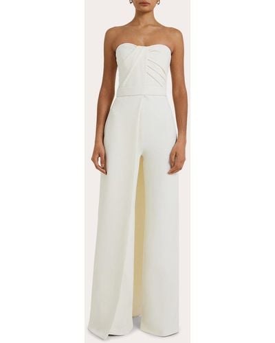 Safiyaa Remi Bustier Jumpsuit - White