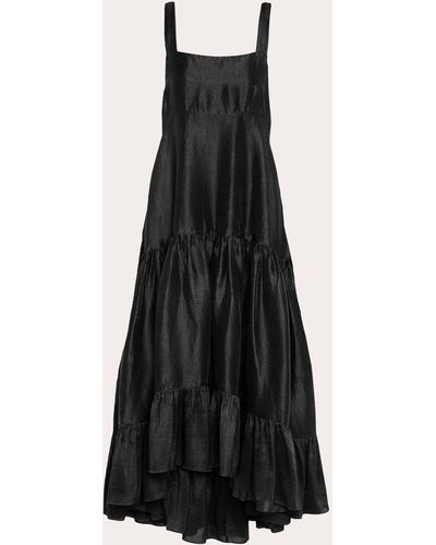 Azeeza Griffon Midi Dress - Black