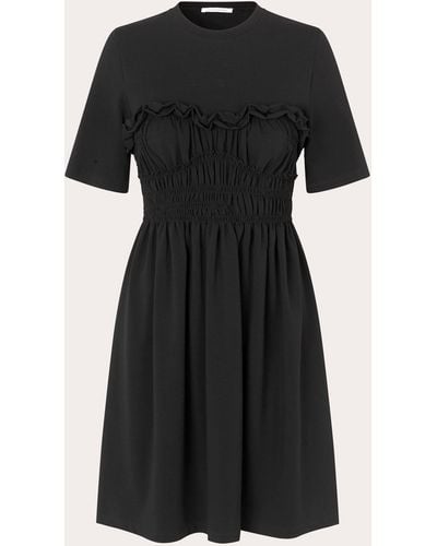 Cecilie Bahnsen Valencia Jersey Dress - Black