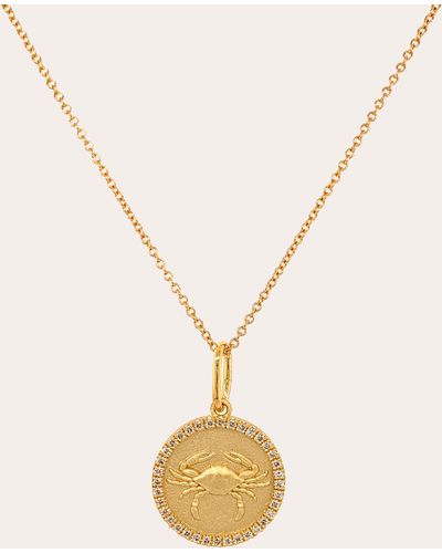 Colette Cancer Pendant Necklace - Metallic