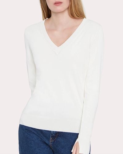 Santicler Livia V-neck Sweater - White