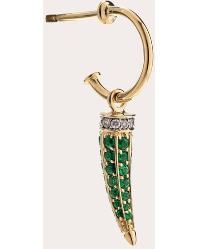 Ara Vartanian Emerald Bone Single Earring 18k Gold - Natural
