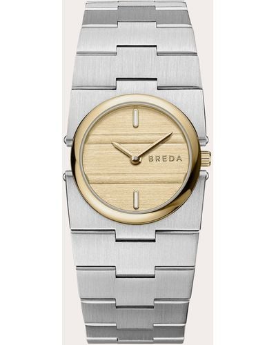 Breda Two-tone Sync Bracelet Watch - Metallic
