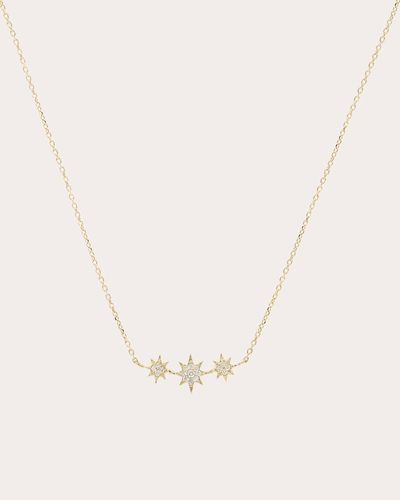 Anzie Aztec North Star Micro Bar Necklace - Natural