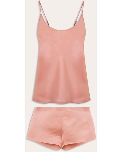 La Perla Women's Short Silk Pajama Set - Pink