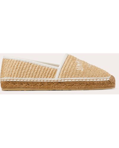 Jimmy Choo Brie Raffia Espadrille - Natural