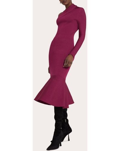 Safiyaa Annabel Knit Midi Dress - Pink