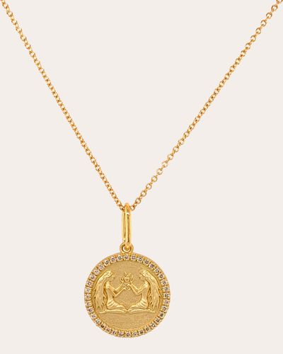 Colette Gemini Pendant Necklace - Metallic