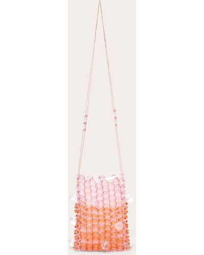 Emm Kuo Caprice Beaded Crystal Crossbody Bag - Pink