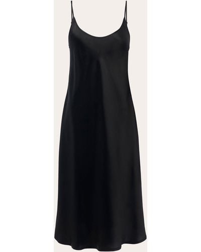 La Perla Midi Silk Nightgown - Black